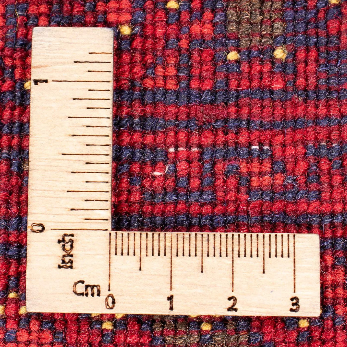 Afghansk tæppe - 193 x 148 cm - rød