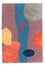 Designer tæppe - 90 x 60 cm - flerfarvet