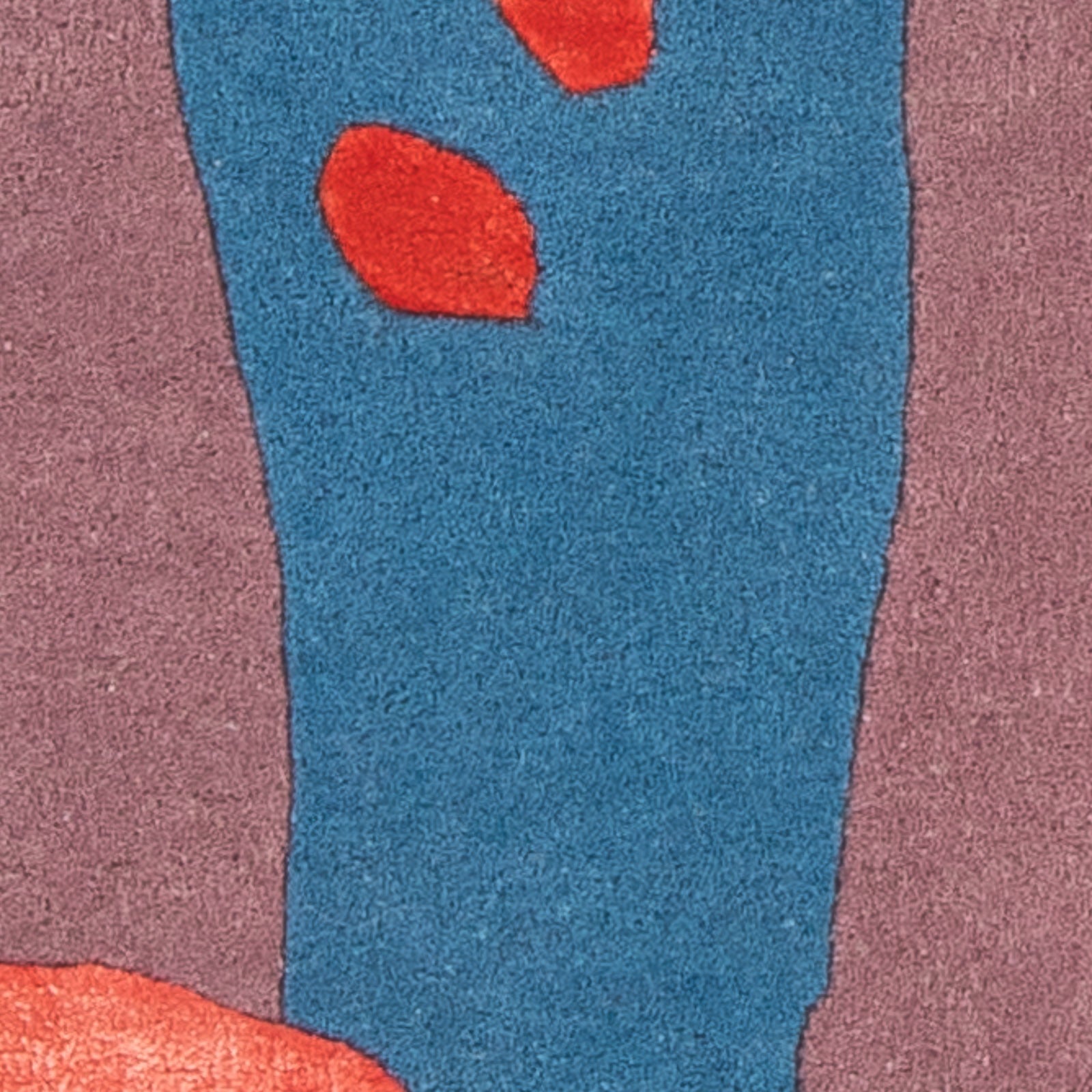 Designer tæppe - 90 x 60 cm - flerfarvet