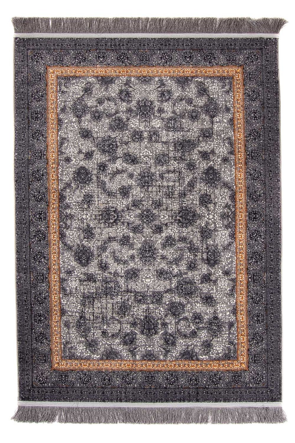 Orientalsk vævet tæppe - 150 x 100 cm - grå