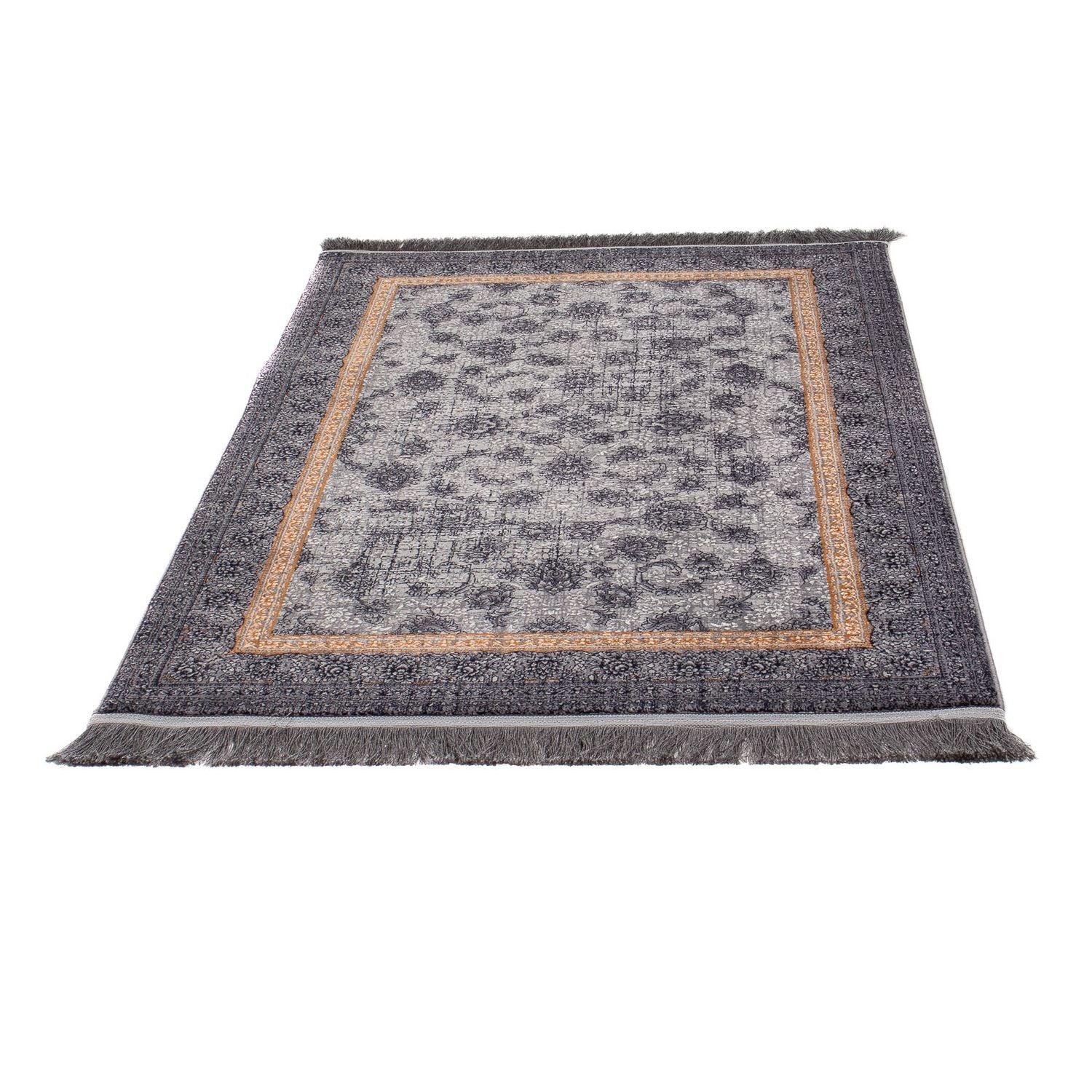 Orientalsk vævet tæppe - 150 x 100 cm - grå