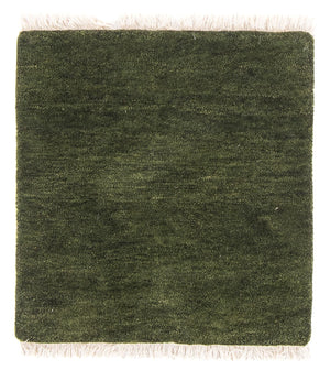 Gabbeh-tæppe - Indus firkantet  - 54 x 51 cm - grøn