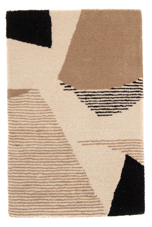 Uldtæppe - 90 x 60 cm - beige