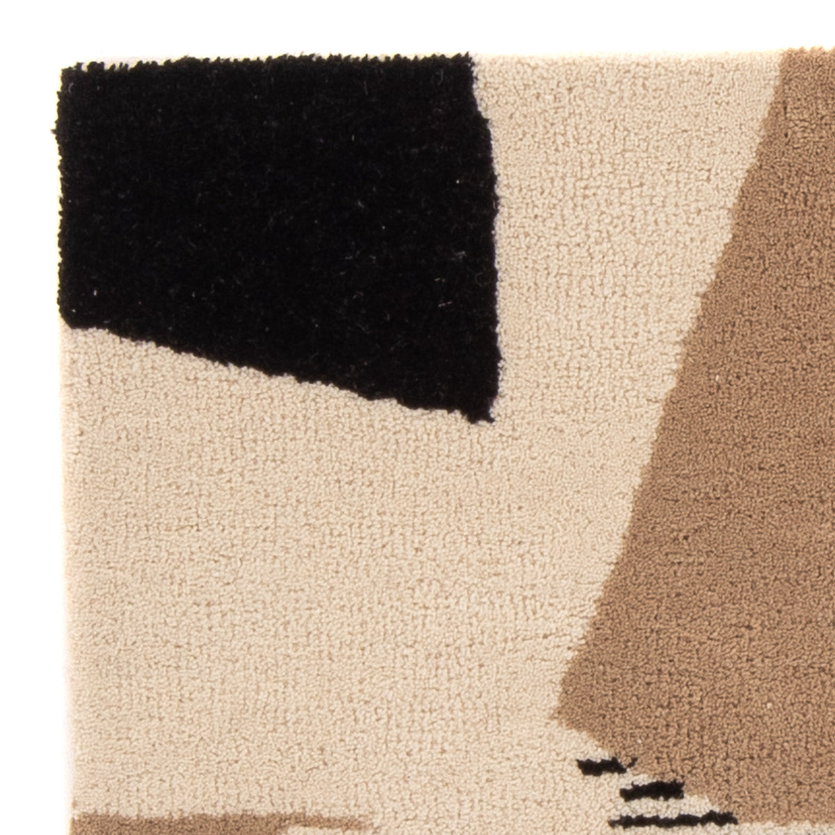 Uldtæppe - 90 x 60 cm - beige
