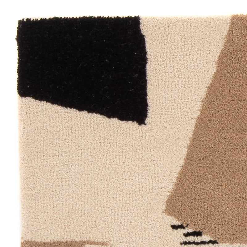 Uldtæppe - 90 x 60 cm - beige