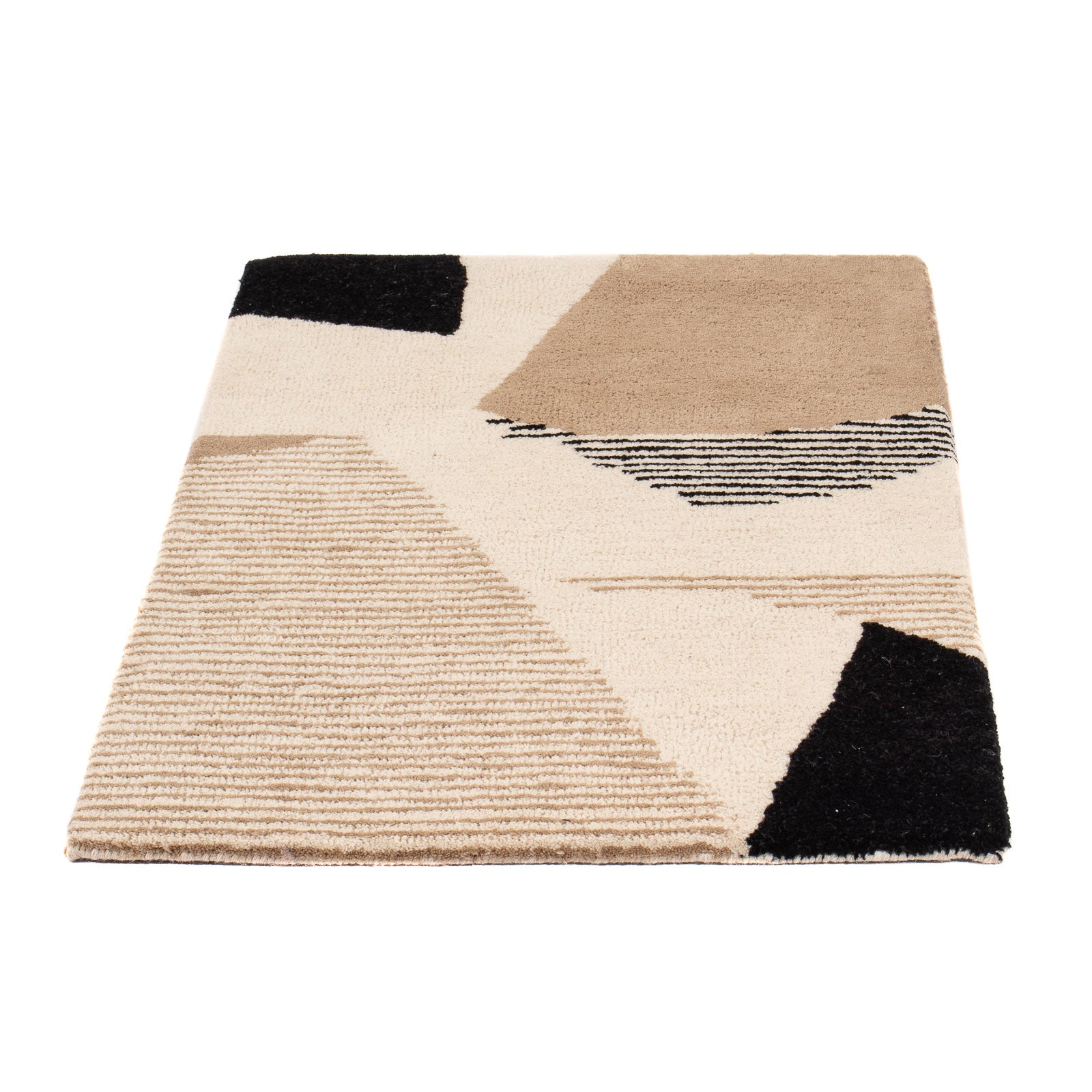 Uldtæppe - 90 x 60 cm - beige