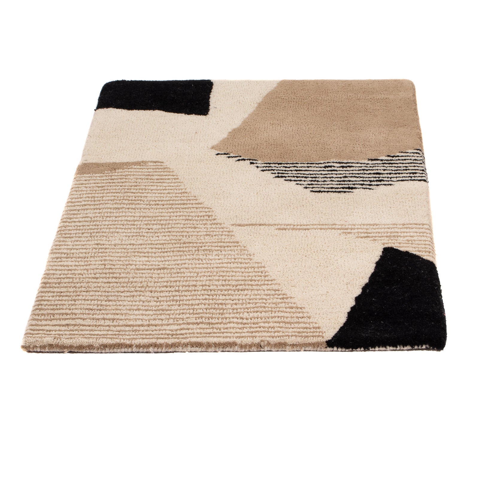 Uldtæppe - 90 x 60 cm - beige