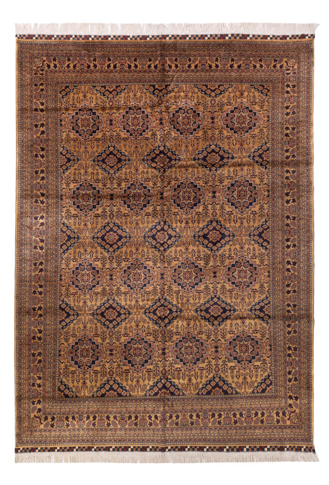 Afghansk tæppe - Bukhara - 344 x 246 cm - mørk beige