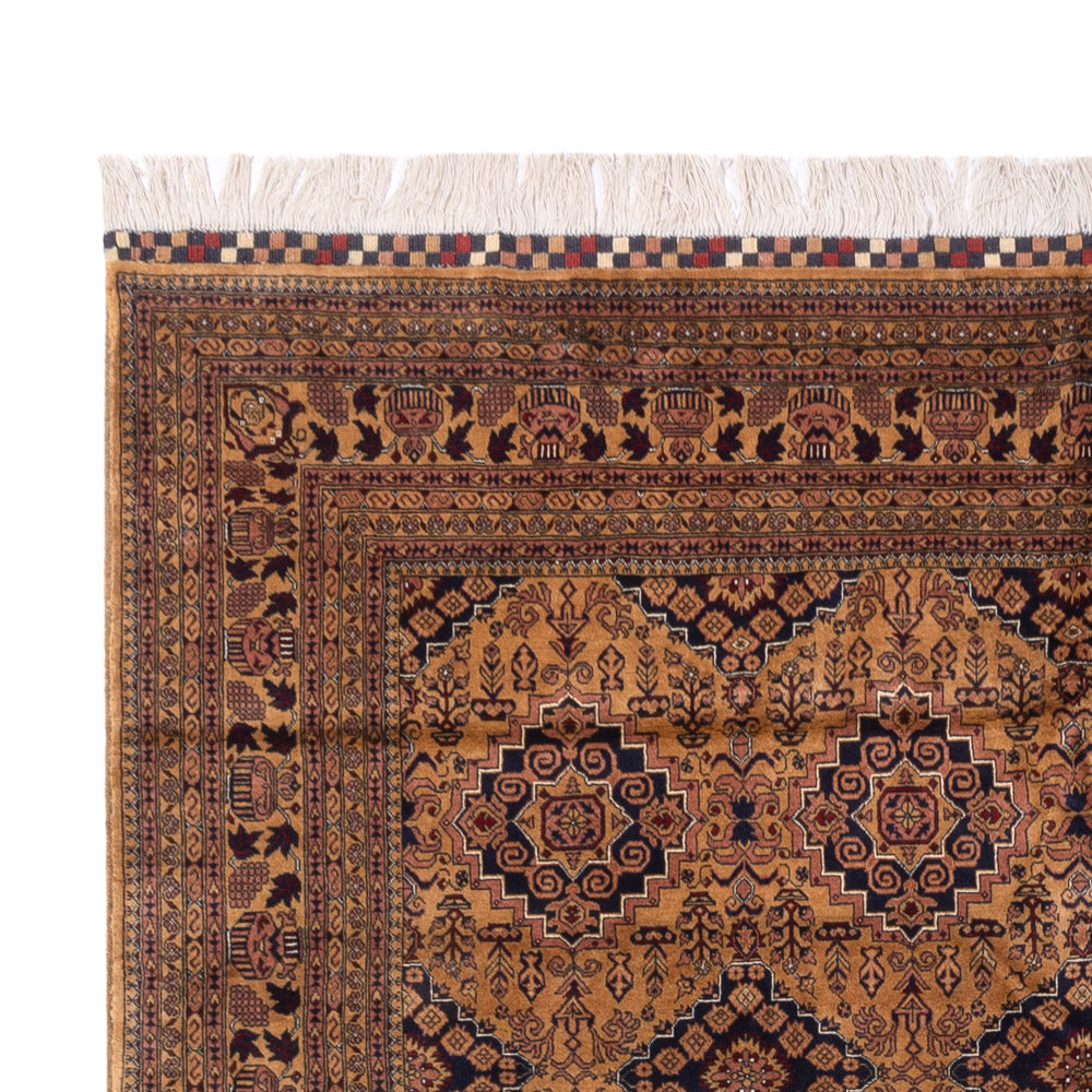 Afghansk tæppe - Bukhara - 344 x 246 cm - mørk beige