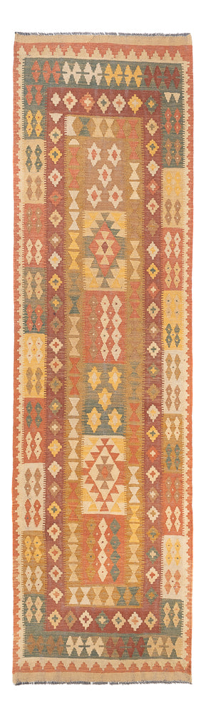 Løber Kelim Carpet - Splash - 315 x 95 cm - flerfarvet