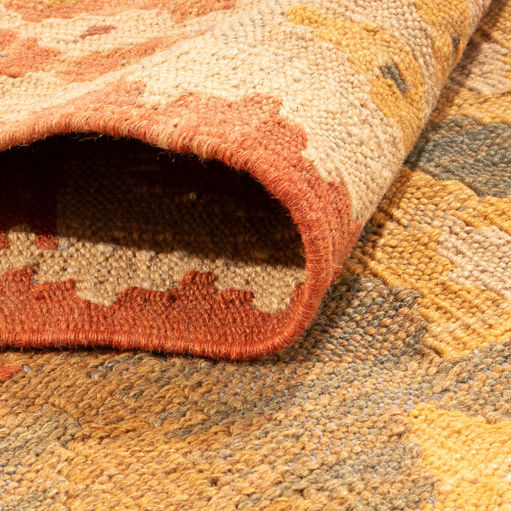 Løber Kelim Carpet - Splash - 315 x 95 cm - flerfarvet