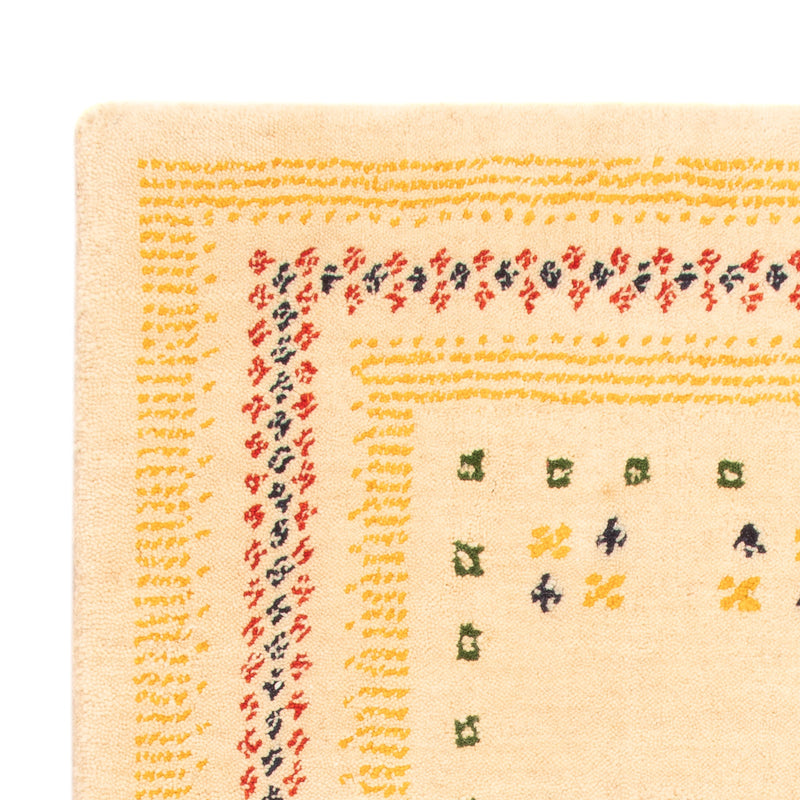 Gabbeh Tæppe - Loribaft Softy - 90 x 60 cm - beige