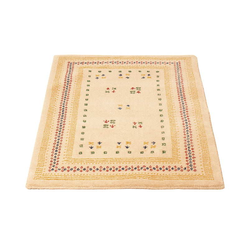 Gabbeh Tæppe - Loribaft Softy - 90 x 60 cm - beige