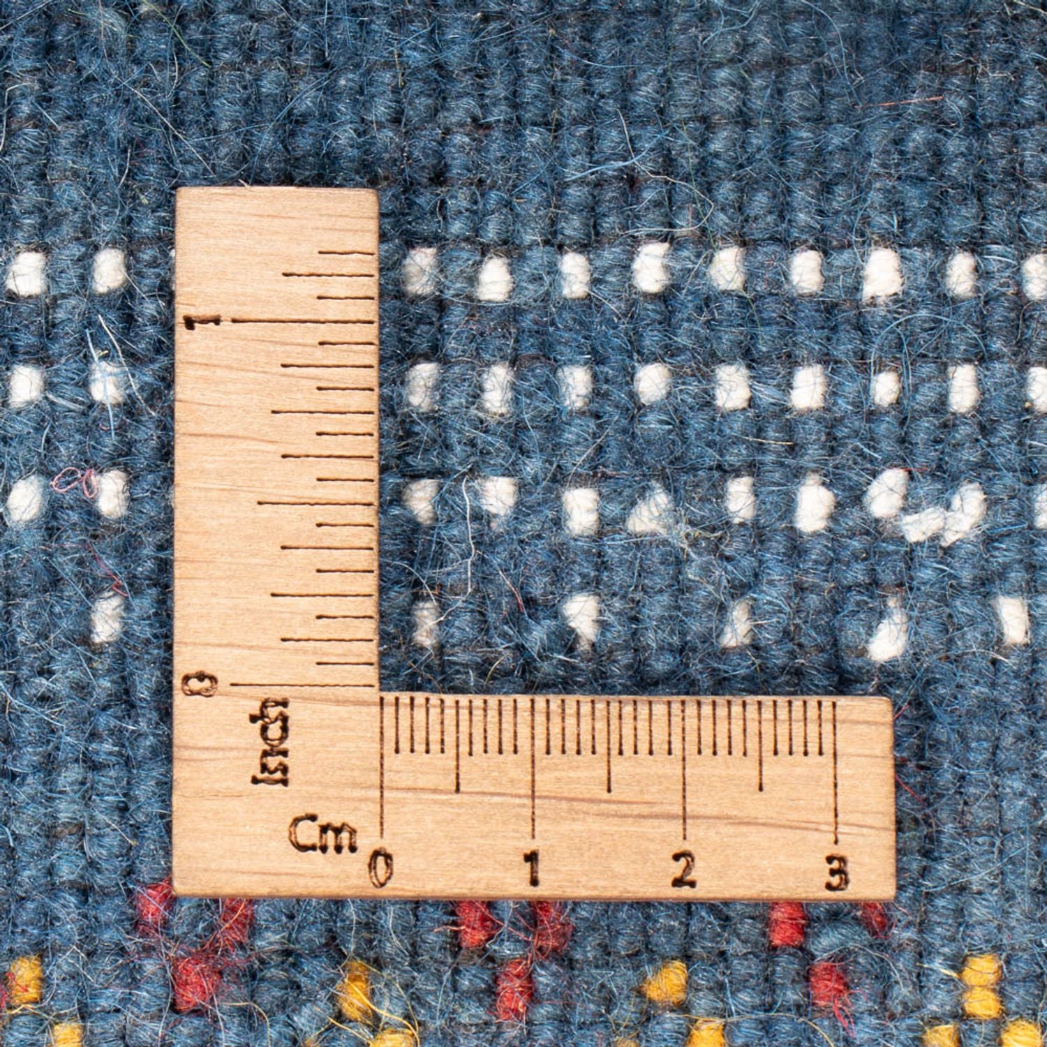 Gabbeh Tæppe - Loribaft Softy - 90 x 60 cm - blå