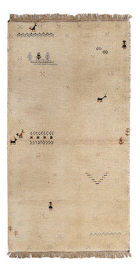 Gabbeh-tæppe - Indus - 160 x 90 cm - beige
