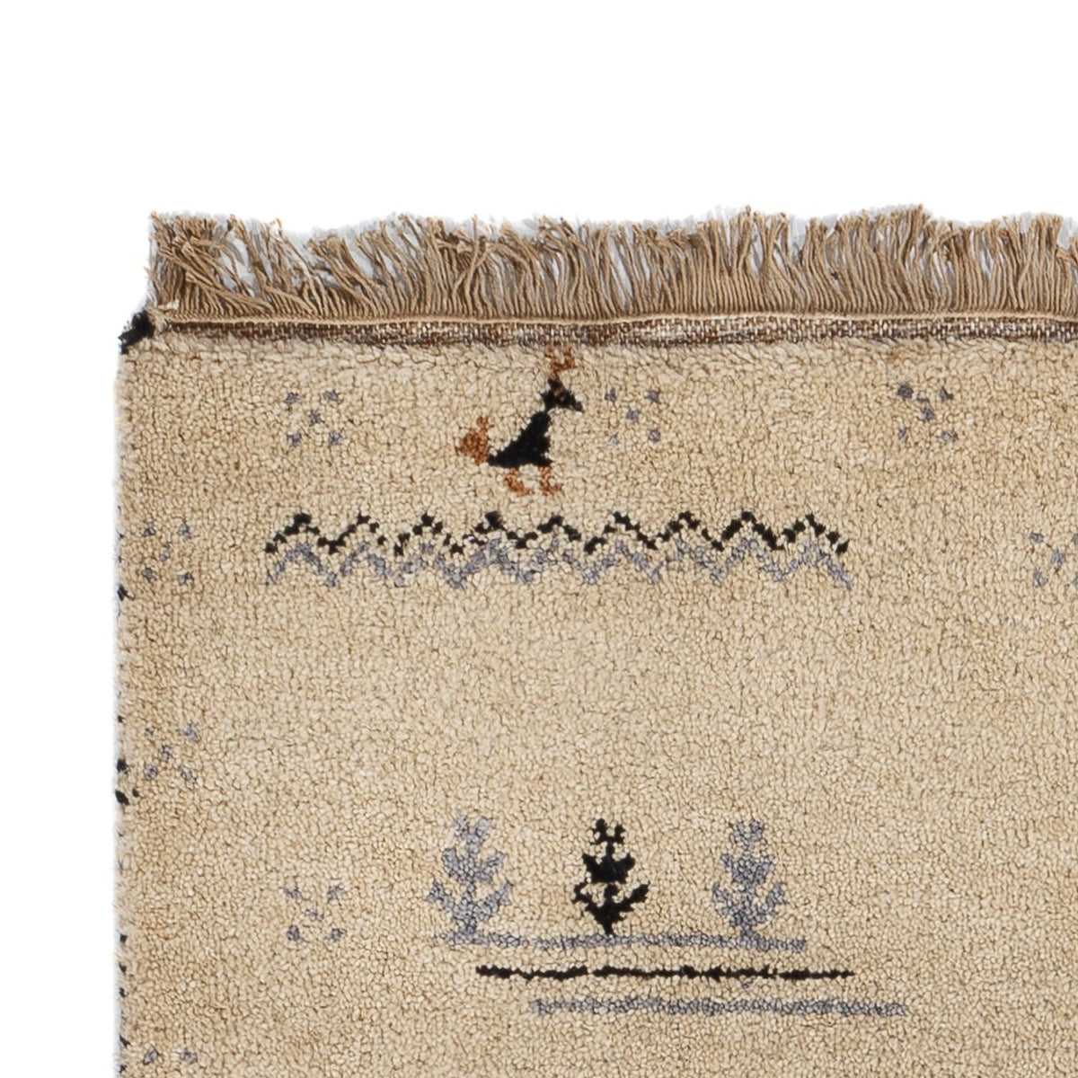 Gabbeh-tæppe - Indus - 160 x 90 cm - beige