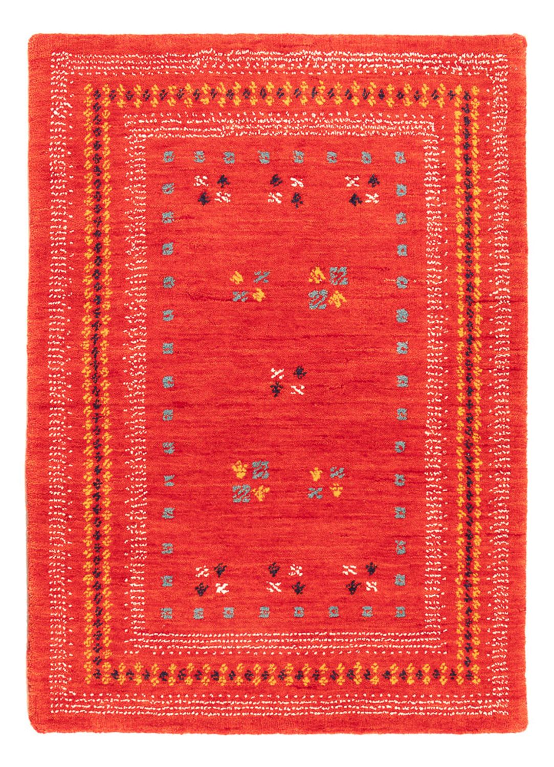 Gabbeh Tæppe - Loribaft Softy - 90 x 60 cm - rød