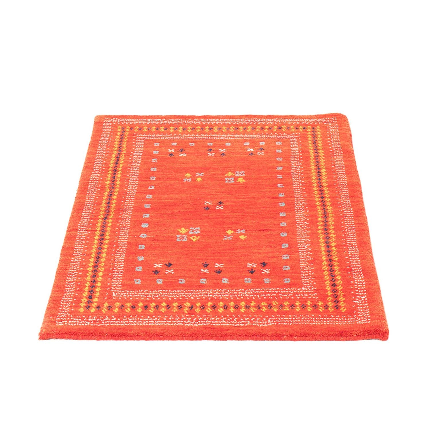 Gabbeh Tæppe - Loribaft Softy - 90 x 60 cm - rød