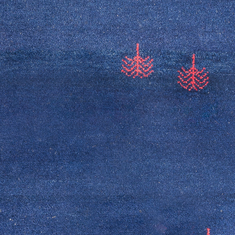 Gabbeh-tæppe - Indus - 180 x 120 cm - mørkeblå