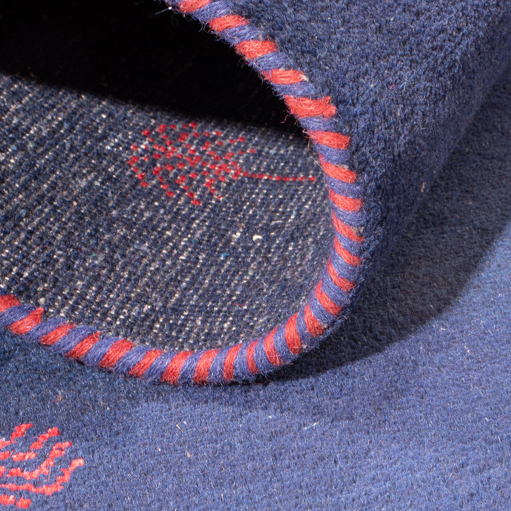 Gabbeh-tæppe - Indus - 180 x 120 cm - mørkeblå