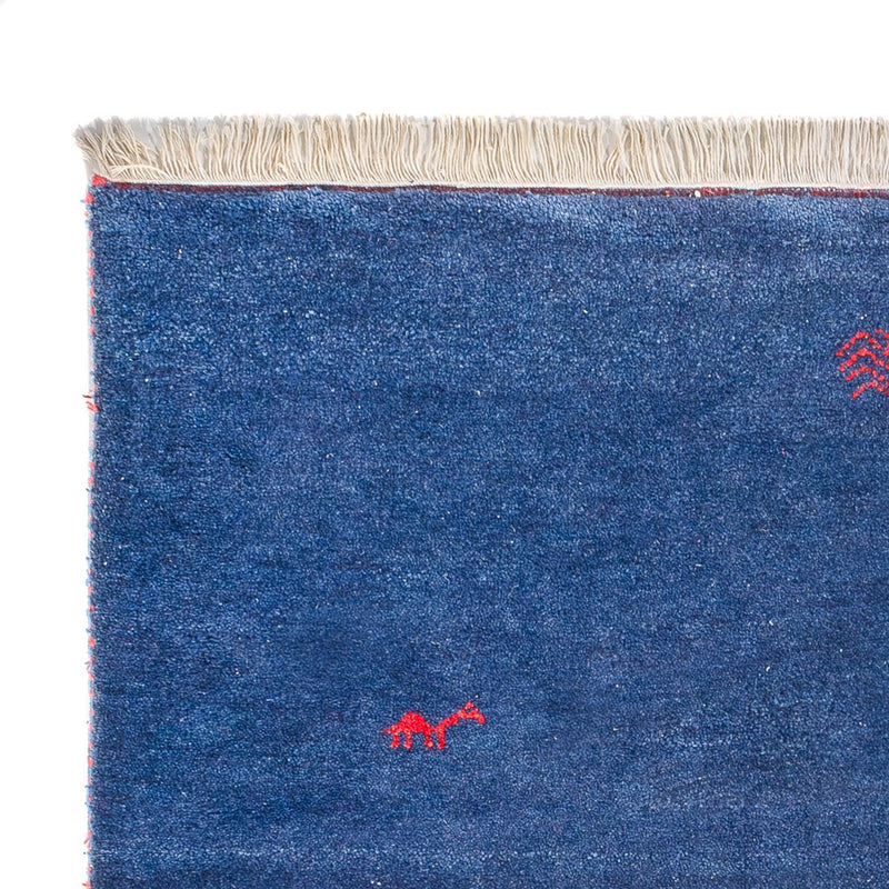 Gabbeh-tæppe - Indus - 180 x 120 cm - mørkeblå