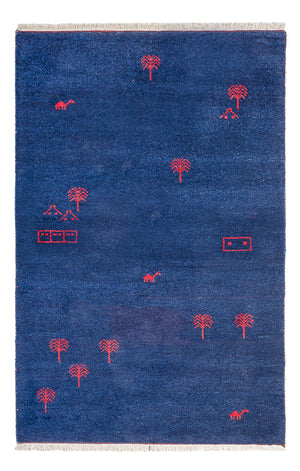 Gabbeh-tæppe - Indus - 180 x 120 cm - mørkeblå