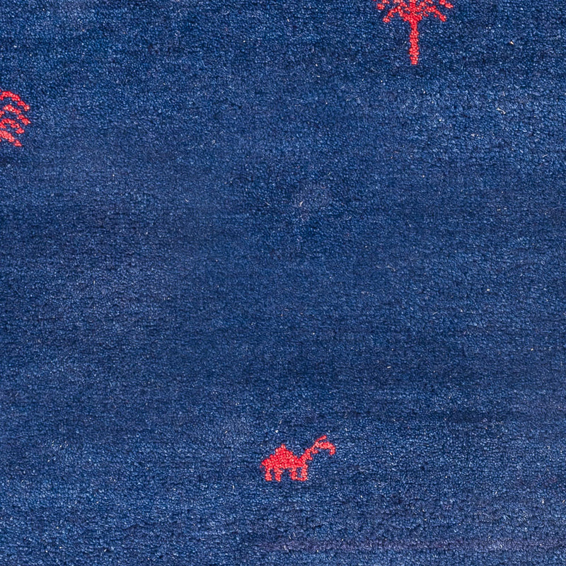 Gabbeh-tæppe - Indus - 180 x 120 cm - mørkeblå