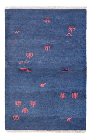 Gabbeh-tæppe - Indus - 180 x 120 cm - mørkeblå