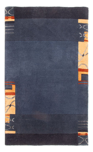 Nepal Tæppe - 90 x 60 cm - mørkeblå