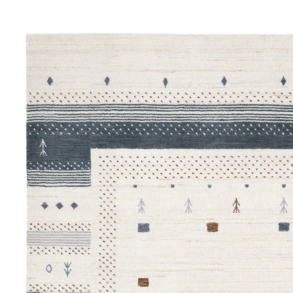 Gabbeh Tæppe - Loribaft Softy - 240 x 170 cm - grå