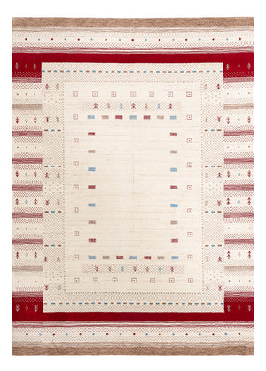 Gabbeh Tæppe - Loribaft Softy - 240 x 170 cm - naturlig hvid