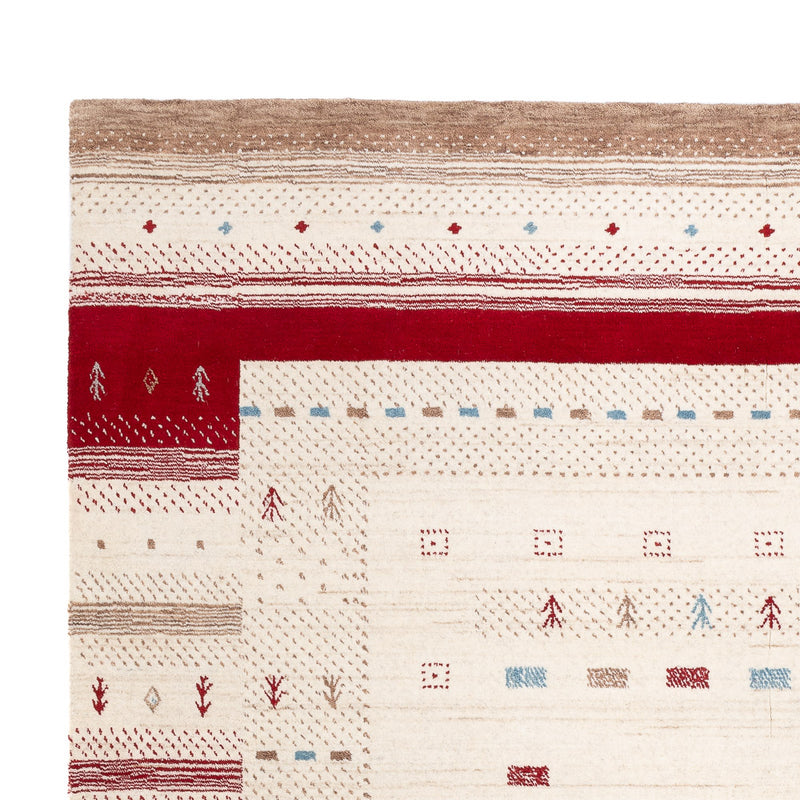 Gabbeh Tæppe - Loribaft Softy - 240 x 170 cm - naturlig hvid