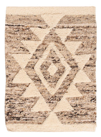 Uldtæppe - 90 x 60 cm - lys beige