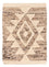 Uldtæppe - 90 x 60 cm - lys beige