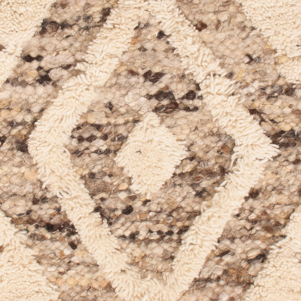 Uldtæppe - 90 x 60 cm - lys beige