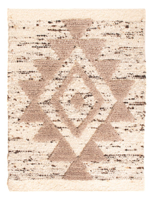 Uldtæppe - 90 x 60 cm - lys beige