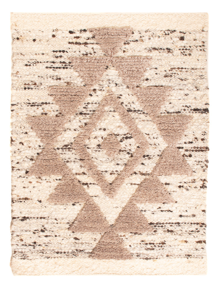 Uldtæppe - 90 x 60 cm - lys beige