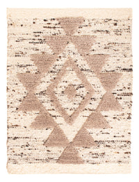 Uldtæppe - 90 x 60 cm - lys beige