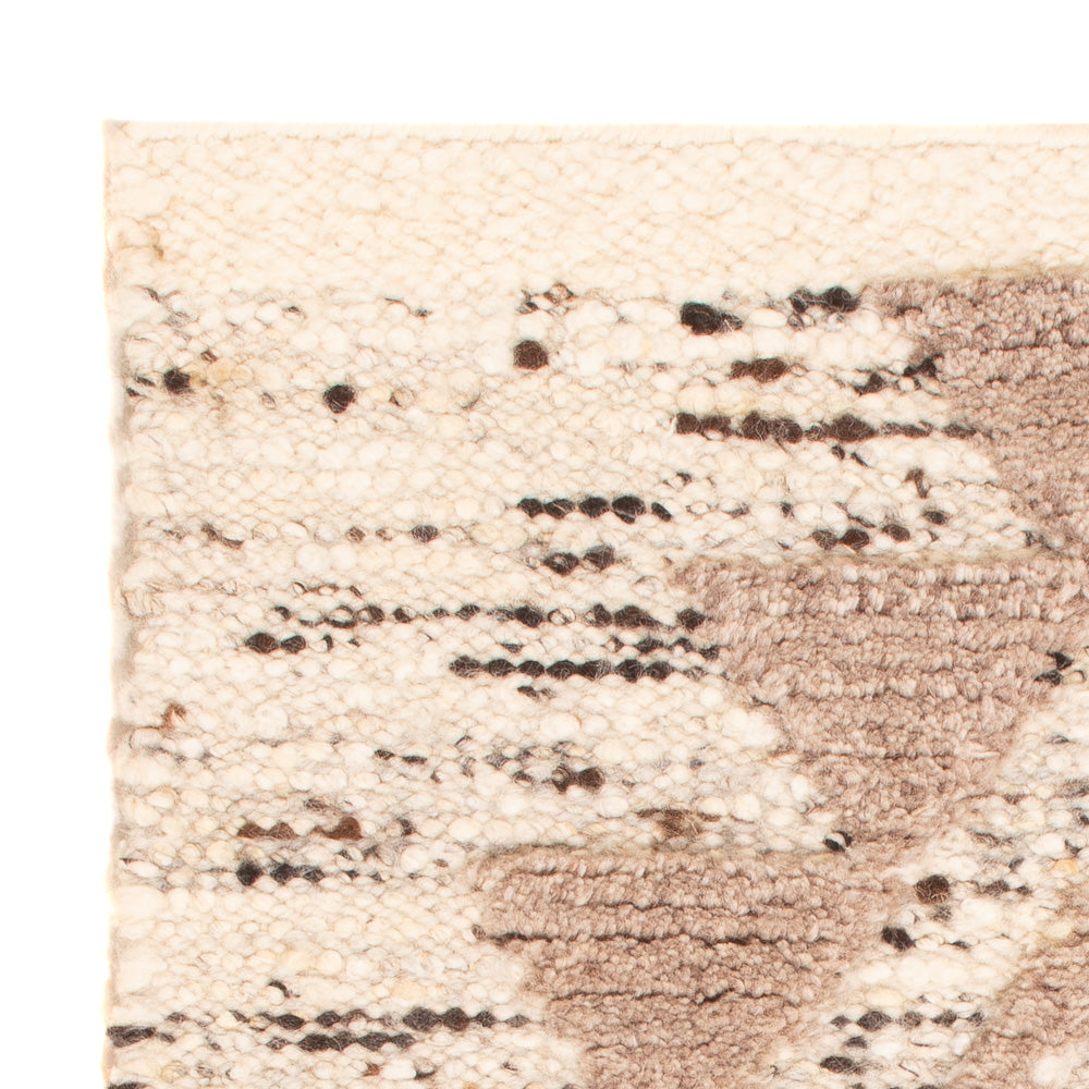 Uldtæppe - 90 x 60 cm - lys beige