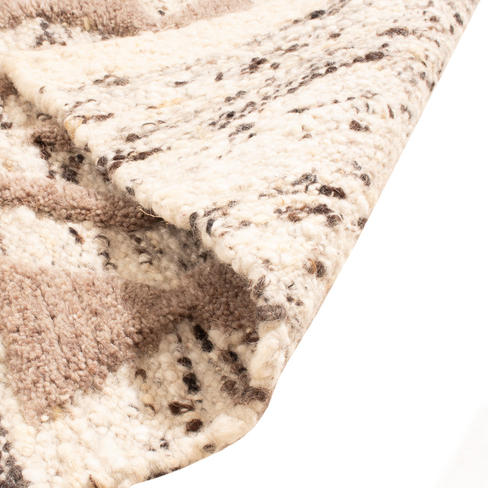 Uldtæppe - 90 x 60 cm - lys beige