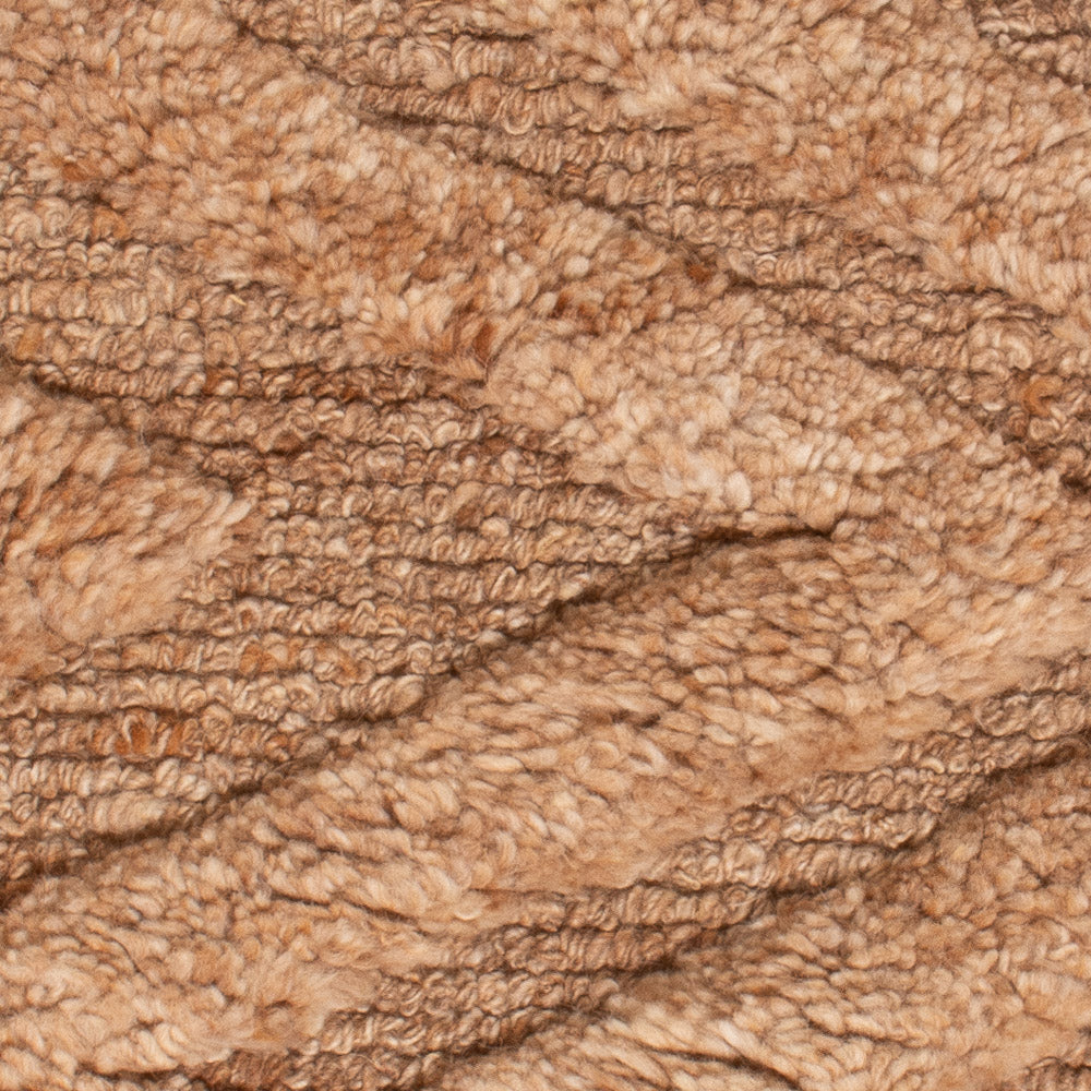 Uldtæppe - 90 x 60 cm - mørk beige
