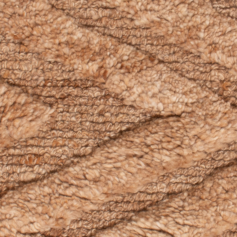 Uldtæppe - 90 x 60 cm - mørk beige