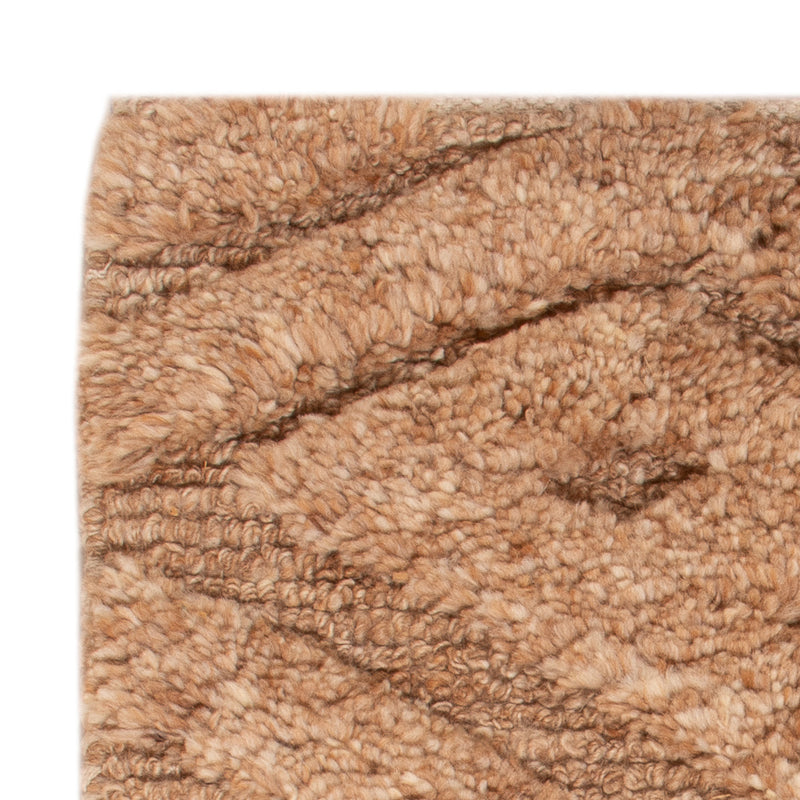 Uldtæppe - 90 x 60 cm - mørk beige