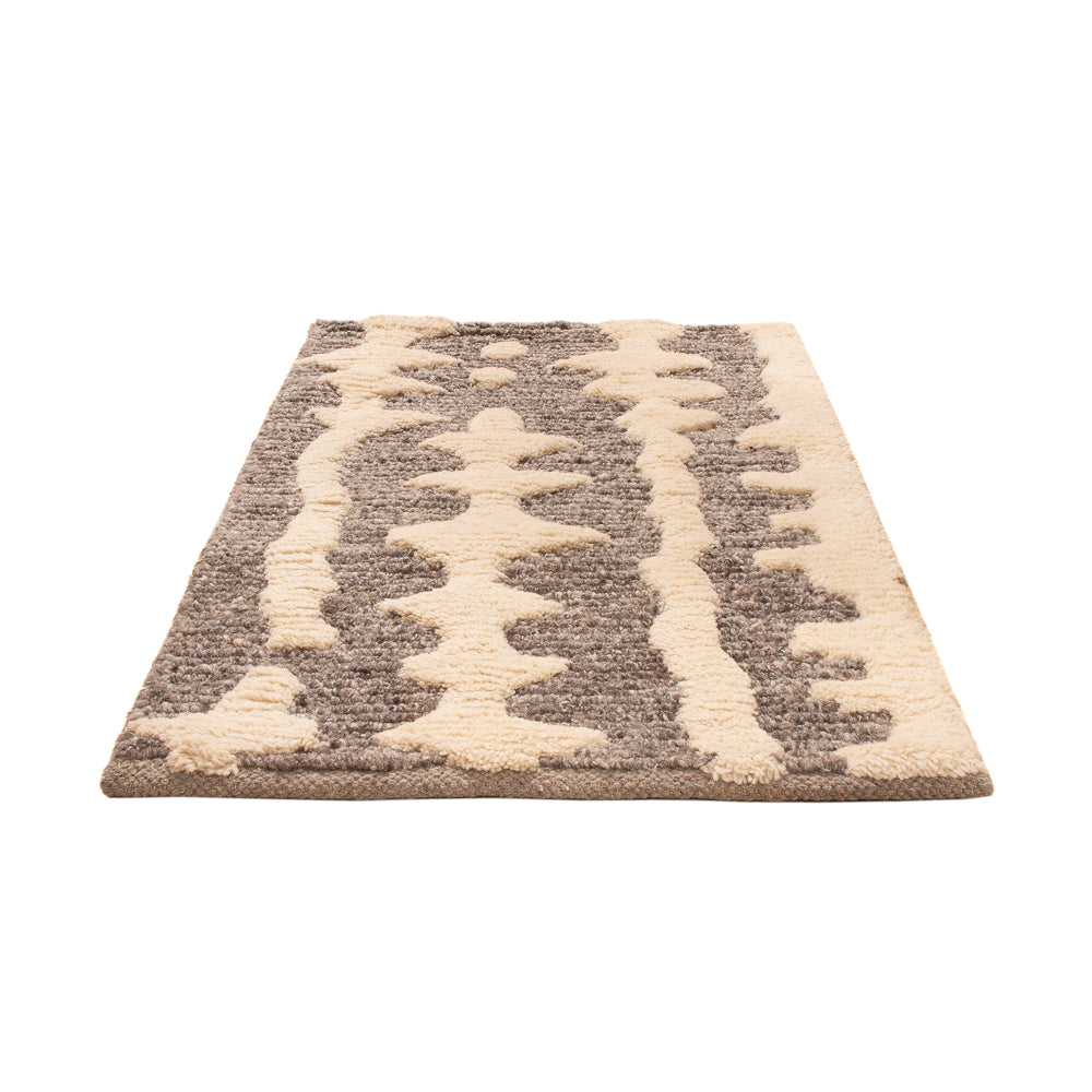 Uldtæppe - 90 x 60 cm - beige