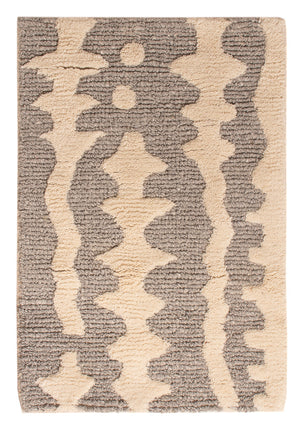 Uldtæppe - 90 x 60 cm - beige
