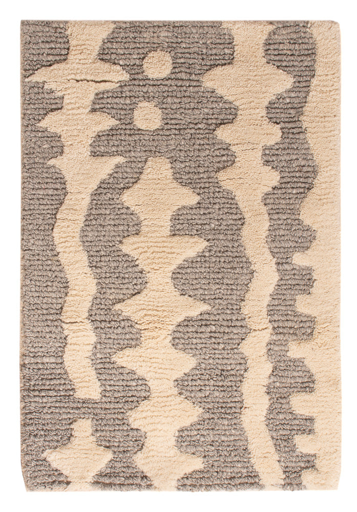 Uldtæppe - 90 x 60 cm - beige