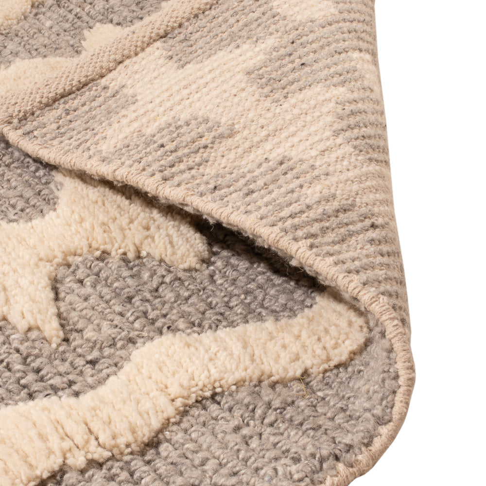 Uldtæppe - 90 x 60 cm - beige