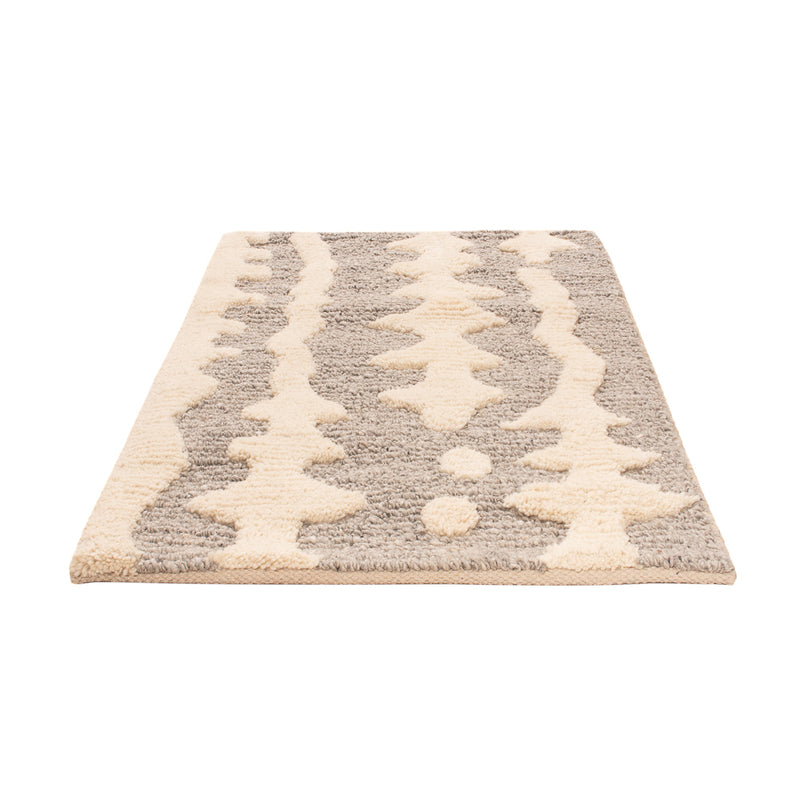 Uldtæppe - 90 x 60 cm - beige