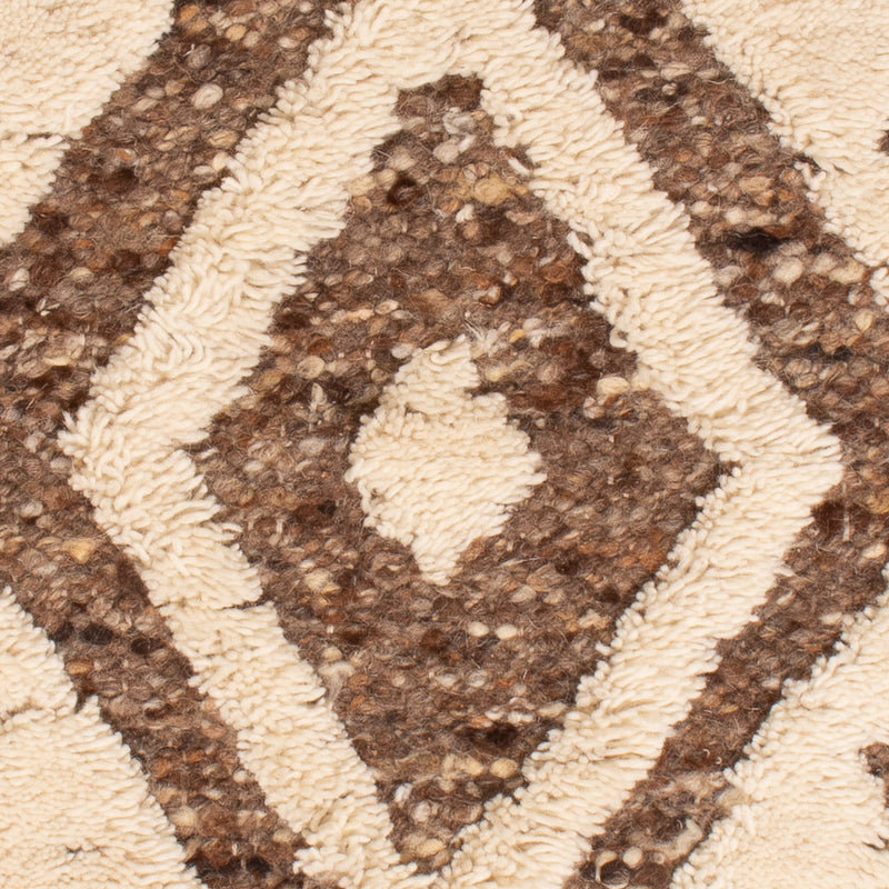 Uldtæppe - 90 x 60 cm - mørk beige