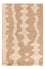 Uldtæppe - 90 x 60 cm - mørk beige